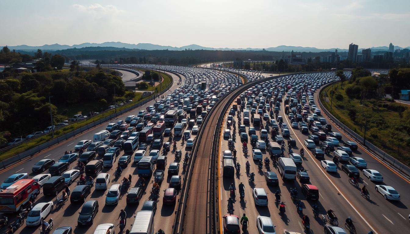 Puncak Arus Mudik di Tol Tangerang-Merak Diprediksi