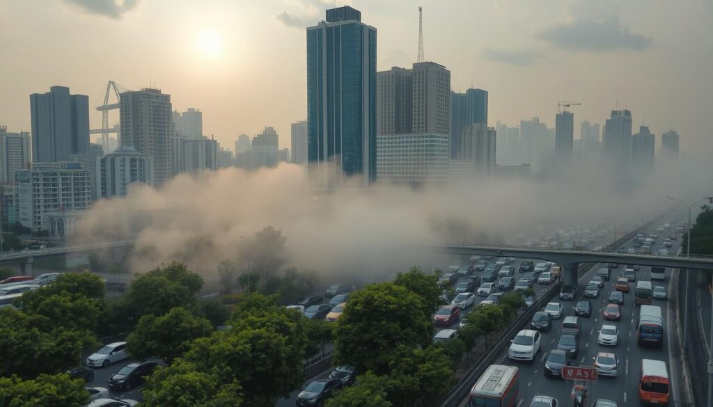dampak lingkungan kemacetan